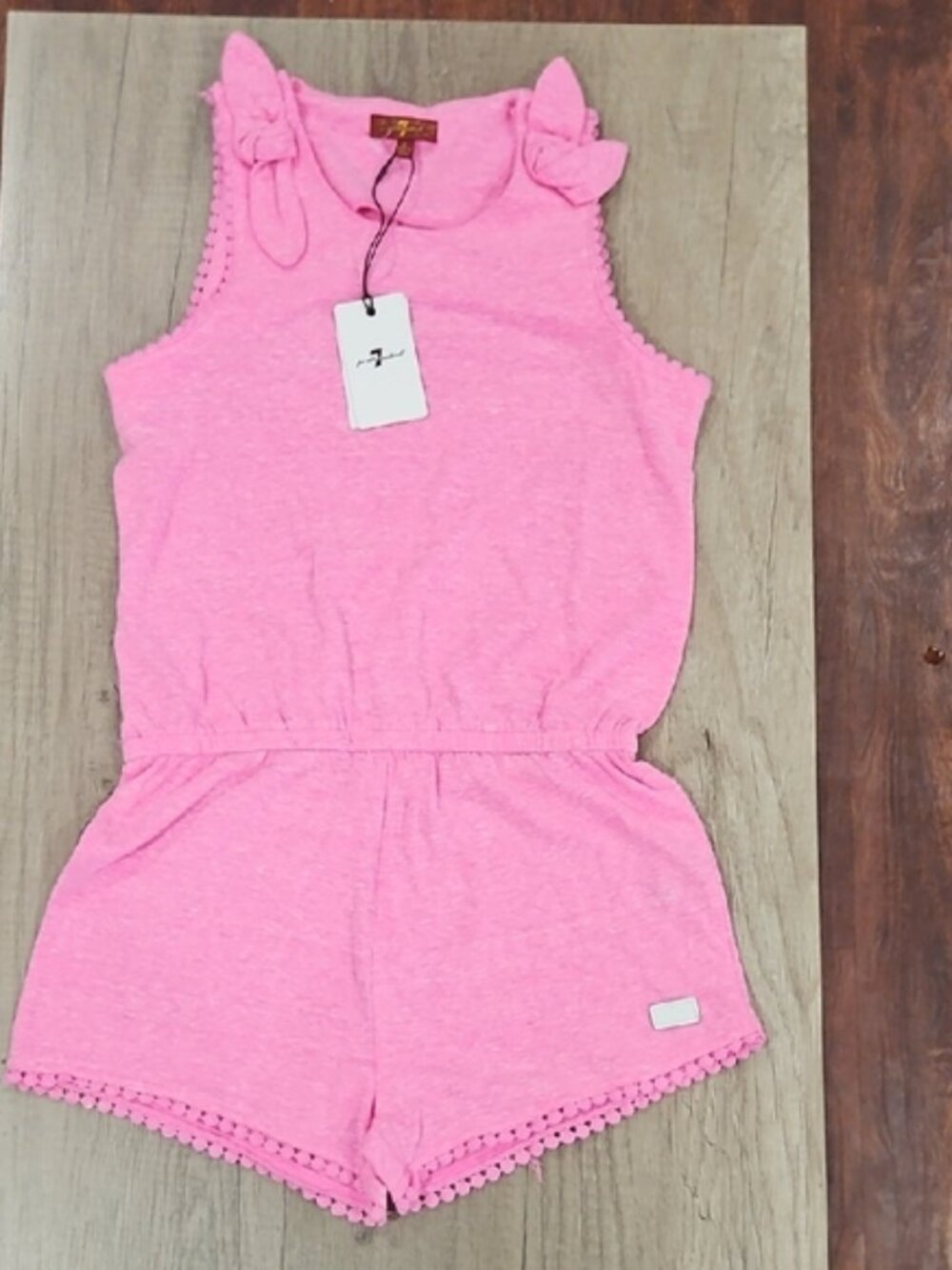 7 For all Mankind pink Kids Romper size Large